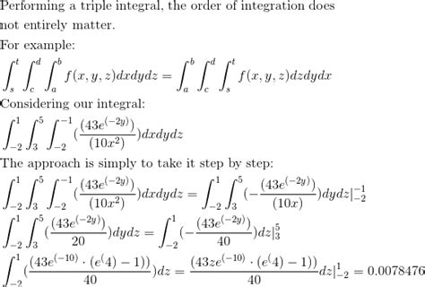 Triple Integration In Cartesian Coordinates Calculus 3