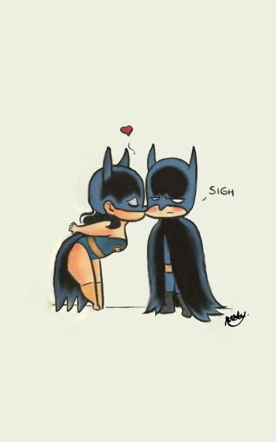 Batman And Catwoman Kissing Each Other With The Captions Name On It