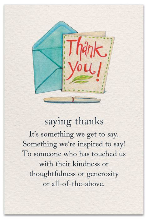 Saying Thanks Thank You Card