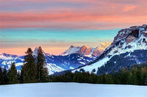 Download Alps Switzerland Winter Mountain Nature Alps Mountain Hd Wallpaper