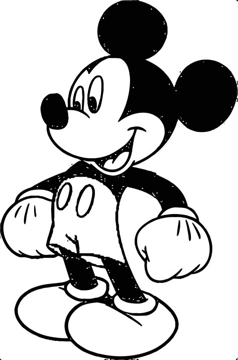 Mickey Mouse Cartoon Coloring Page Wecoloringpage Images And