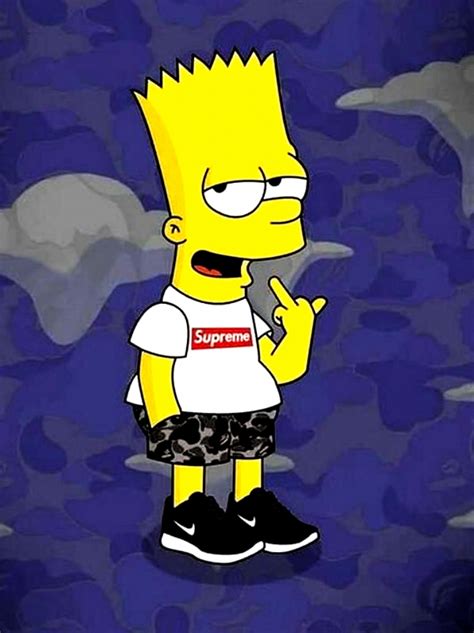 Supreme X Bart Simpson Wallpaper Hd For Android Apk