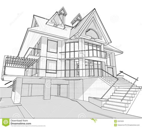 House Architecture Blueprint Vector Illustration House Plans 106583