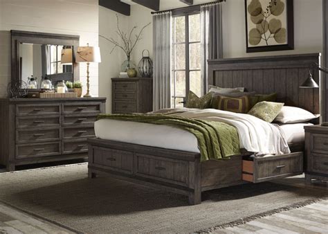 Liberty Furniture Thornwood Hills Bedroom King Two Sided Storage Bed