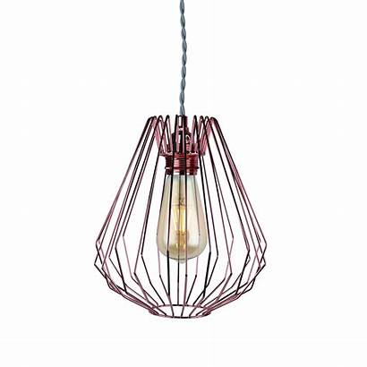 Pendant Wire Copper Ceiling Geometric Hanging Shade