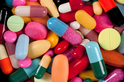 Colorful Medicine Pills And Tablets Stock Photo Download Image Now