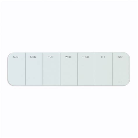 U Brands Magnetic Glass Dry Erase Weekly Calendar Board Only For Use