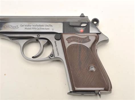 Walther Ppk Semi Automatic Pistol 9mm Kurz Caliber Serial 116023a
