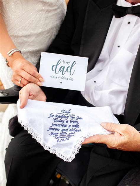 Take a moment a few days (or hours!) before the wedding to share some private time with your parents and present them with your gift. Letters to Dad on Wedding Day To my Dad Brides gift to ...