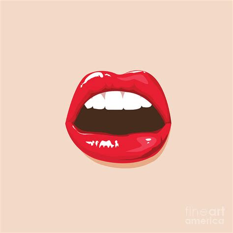 illustration sexy lips digital art by chalintra b fine art america