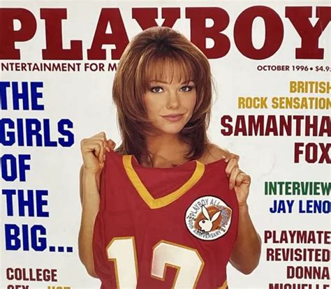 Playboy Magazine October Samantha Fox Jay Leno Interview Centerfold Intact Picclick