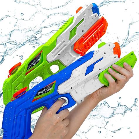 2 Pack Super Soaker Water Gun Squirt Guns Shooter Water Blaster For