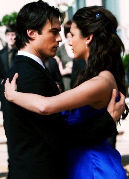 Damon And Elena Miss Mystic Falls Dance Vampire Diaries Damon Delena Vampire Diaries