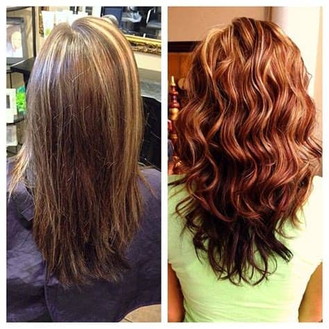And what can do the job better than blonde? before/after auburn hair with highlights | Styles and ...