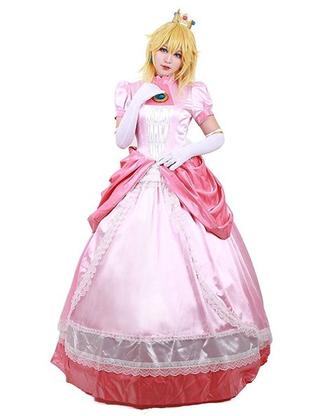 Princess Peach Costume Girls