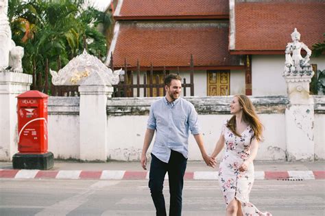 An Adventurous Couple And Their Chiang Mai Proposal Flytographer