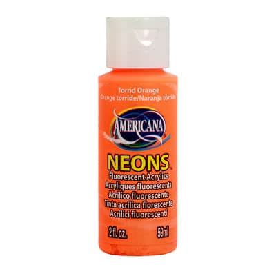 Pack Americana Neons Fluorescent Acrylic Paint Oz Craft Paint