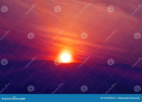 Sunset Sun Ray Light Shine Stock Image Image Of Abstract 247390529
