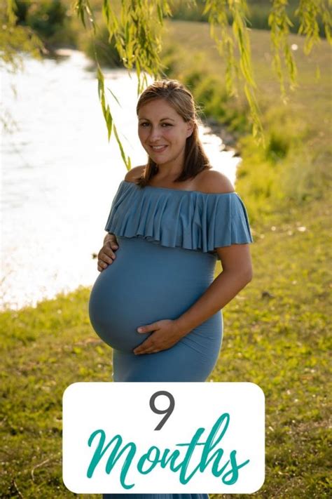 9 Months Pregnant Bumpdate Well Planned Paper Pregnancy