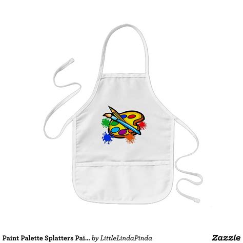 Paint Palette Splatters Painting Aprons For Kids In 2021