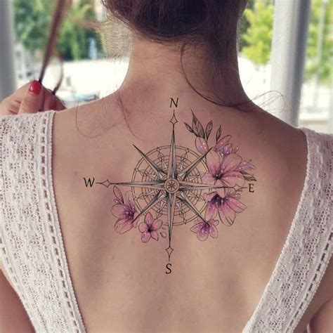 ˗ˏˋ Jing ˎˊ˗ Feminine Compass Tattoo Compass Tattoo Design Compass
