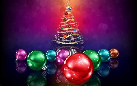 New Year Christmas Ornaments Christmas Tree Wallpapers Hd Desktop