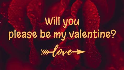 Will You Be My Valentine Poems For Her Youtube