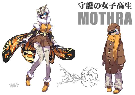 Mothra And Mothra Godzilla And 2 More Drawn By Ryuuseimarkii