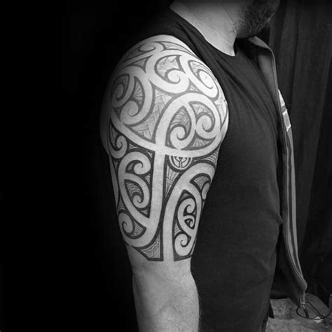 Cool full sleeve tattoo ideas and designs #tattoos #tattoosforguys #tattoosformen #tattooideas #tattoodesigns #sleeve #fullsleeve #armtattoo. 50 Badass Tribal Tattoos For Men - Manly Design Ideas