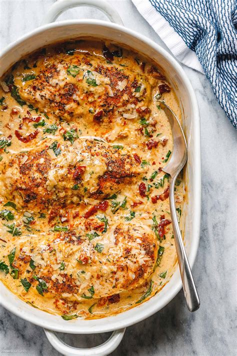 creamy baked chicken breasts recipe how to bake chicken breasts — eatwell101