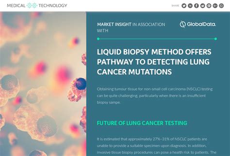 Liquid Biopsy Method Offers Pathway To Detecting Lung Cancer Mutations