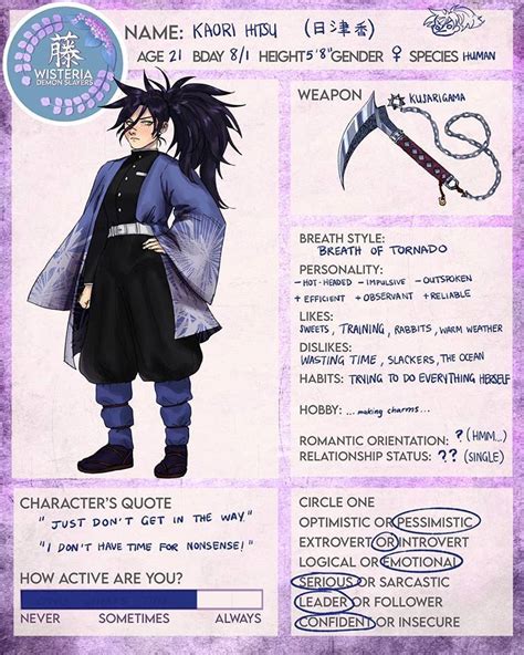 It would be based around using a nichirin blade in one hand with a drinking gourd in the other filled with alcohol distilled i personally see demon slayers who are more assassin oriented using this style of breath. Demon Slayer Art Roleplay en Instagram: "🌪This is ...