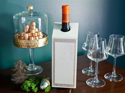 We can deliver it immediately, or you can choose a later date. How to Make an Embossed Gift Tag for Wine Bottles | HGTV