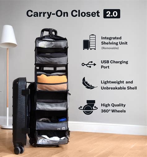Product Reviews And Tips Carry On Suitcase With A Closet Shelf And Usb