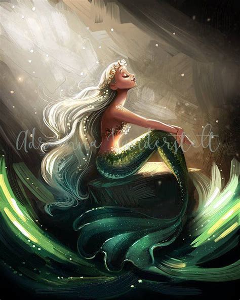 Princess Of The Sea Mermaid Art Mermaid Painting Mermaid Wall Art