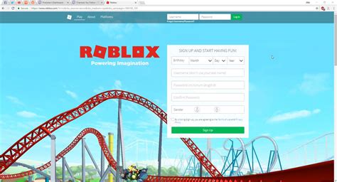 Roblox Sign Up