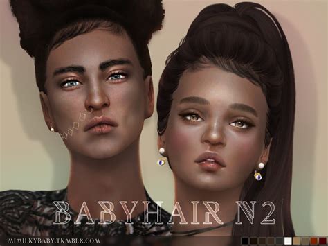 Sims 4 Ccs The Best Babyhair By Mimilky