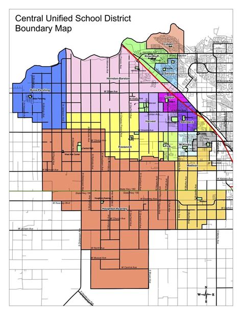 District Boundary Maps Transportation Central Unified School District