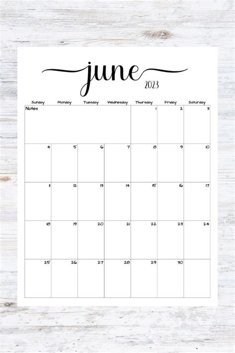 Free Monthly Calendar Calendar June Cute Calendar Calendar Download