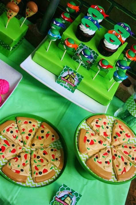 Kara S Party Ideas Teenage Mutant Ninja Turtles Party With So Many Fabulous Ideas Via Kara S