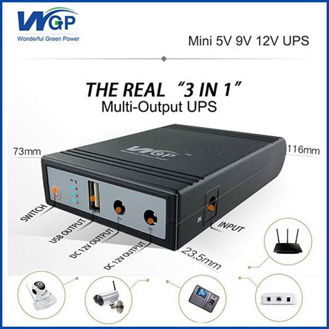China WiFi Router IP Camera UPS Price 18650 Lithium Battery Backup