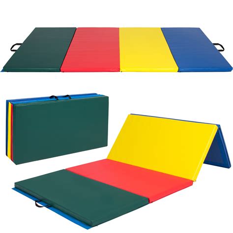 8 Ft Folding Gymnastics Mat Multicolor Bestchoiceproducts Ca