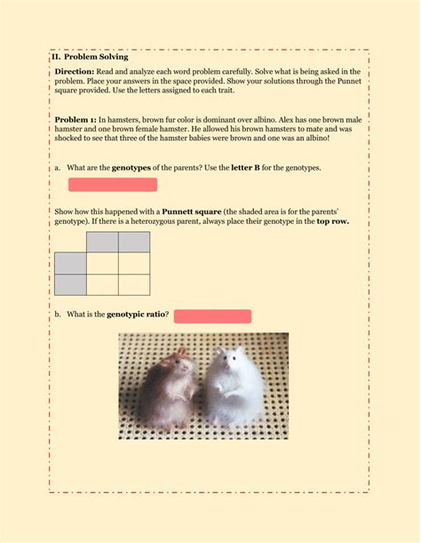 Savesave non mendelian genetics for later. Mendelian Genetics Problem Solving worksheet