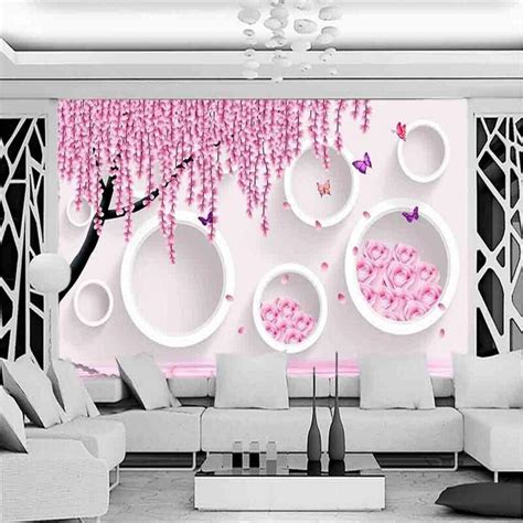 Beibehang Custom Photo Wall Murals Stickers Hand Painted Tree Roses 3d