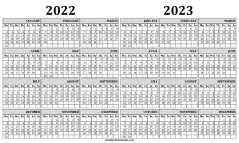 Monday Start Three Year Calendar 2023 2024 And 2025 Free Calendar