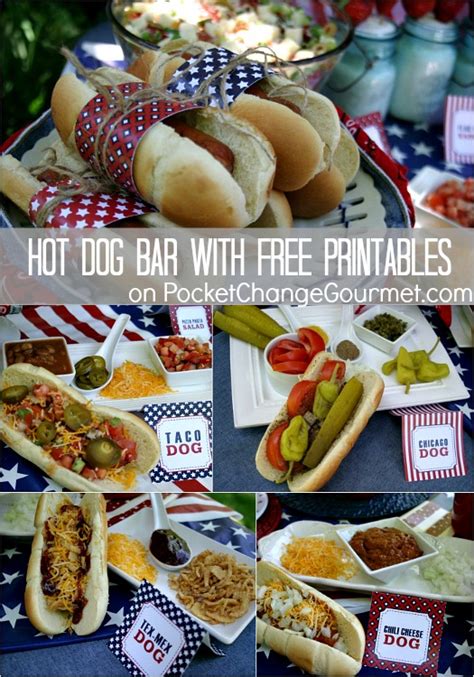Hot Dog Bar Free Party Printables Bend