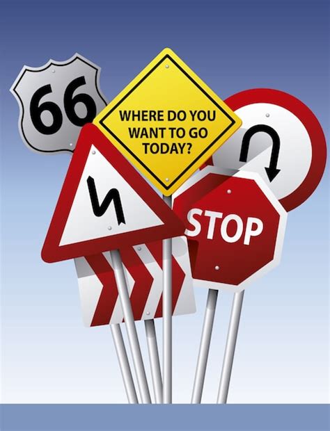 Free Vector Road Signs Background