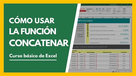 Cómo Usar Función Concatenar En Excel Para Unir Datos 👩‍🏫 Tutorial