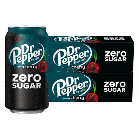 Dr Pepper Cherry Zero Sugar Soda 12 Oz 24 Cans