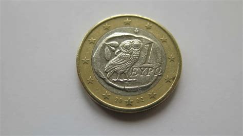 1 Euro Coin Greece 2002 Youtube
